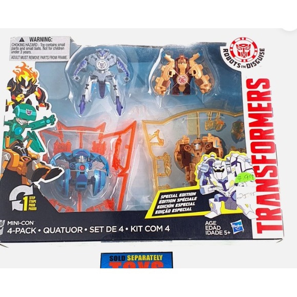Hasbro Other - Transformers RID Robots in Disguise (2016) Mini-Con 4-Pack Swelter Undertone New